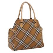 Pre-owned Nylon handbags Burberry Vintage , Brown , Dames