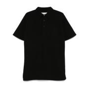 Zwarte Polo Shirt met Handtekening Logo Maison Margiela , Black , Here...