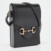 Pre-owned Leather shoulder-bags Gucci Vintage , Black , Dames