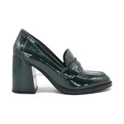 Groene Terry Hoge Hakken Apepazza , Black , Dames