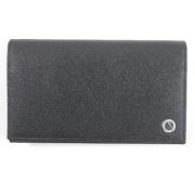 Pre-owned Leather wallets Bvlgari Vintage , Black , Dames