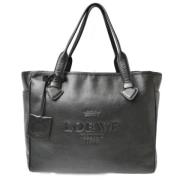 Pre-owned Leather handbags Loewe Pre-owned , Black , Dames