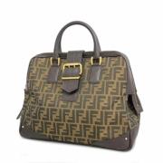 Pre-owned Canvas handbags Fendi Vintage , Brown , Dames