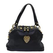 Pre-owned Leather gucci-bags Gucci Vintage , Black , Dames