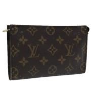 Pre-owned Canvas pouches Louis Vuitton Vintage , Brown , Dames