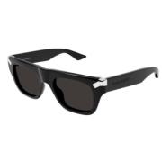 Stijlvolle Zwarte Zonnebril Alexander McQueen , Black , Unisex