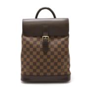 Pre-owned Canvas backpacks Louis Vuitton Vintage , Brown , Dames