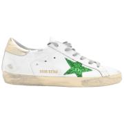 Wit Platinum Superstar Sneakers Golden Goose , White , Dames