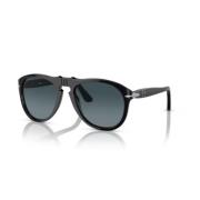 Retro Ronde Zonnebril Persol , Black , Unisex