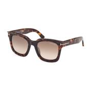 Stijlvolle zonnebril met groene lenzen Tom Ford , Brown , Unisex