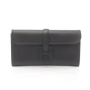 Pre-owned Fabric clutches Hermès Vintage , Black , Dames