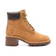 Bruine Suède Veterblokhaklaarzen Timberland , Brown , Dames