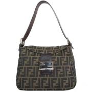 Pre-owned Canvas shoulder-bags Fendi Vintage , Brown , Dames