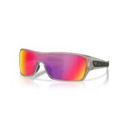 Sportieve zonnebril met uniek ontwerp Oakley , Gray , Unisex