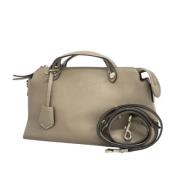 Pre-owned Leather handbags Fendi Vintage , Beige , Dames