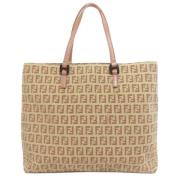 Pre-owned Canvas totes Fendi Vintage , Beige , Dames