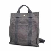 Pre-owned Canvas backpacks Hermès Vintage , Gray , Dames