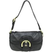 Pre-owned Leather shoulder-bags Coach Pre-owned , Black , Dames