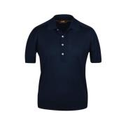 T-shirt Moorer , Blue , Heren