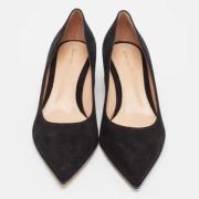 Pre-owned Suede heels Gianvito Rossi Pre-owned , Black , Dames