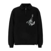 Stijlvol Zwart Katoenen Sweatshirt Represent , Black , Heren