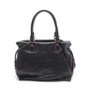 Pre-owned Leather handbags Loewe Pre-owned , Black , Dames