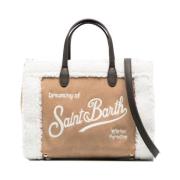 Duifgrijs Vivian Tas MC2 Saint Barth , Beige , Dames