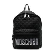 Stijlvolle Rugzak voor Dagelijks Gebruik Moschino , Black , Dames