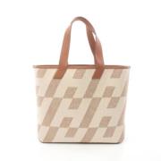 Pre-owned Canvas handbags Hermès Vintage , Beige , Dames