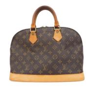 Pre-owned Canvas handbags Louis Vuitton Vintage , Brown , Dames