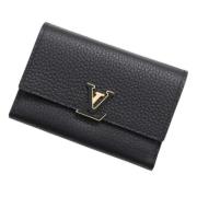 Pre-owned Leather wallets Louis Vuitton Vintage , Black , Dames