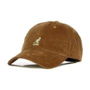 Gebogen Corduroy Baseballpet met Verstelbare Sluiting Kangol , Brown ,...