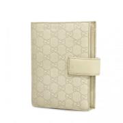 Pre-owned Leather home-office Gucci Vintage , Beige , Dames