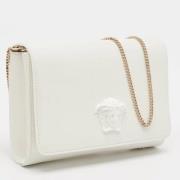 Pre-owned Leather clutches Versace Pre-owned , White , Dames