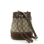 Pre-owned Leather gucci-bags Gucci Vintage , Beige , Dames