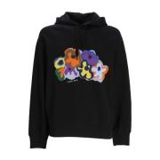 Grafische Print Bloemen Sweater Hoodie Paul Smith , Black , Heren