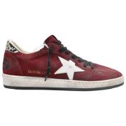 Bordeaux Snake Ball Star Sneakers Golden Goose , Red , Heren