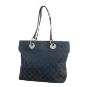 Pre-owned Canvas totes Gucci Vintage , Blue , Dames