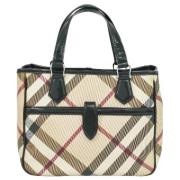 Pre-owned Canvas shoulder-bags Burberry Vintage , Beige , Dames