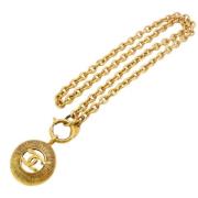 Pre-owned Fabric chanel-jewelry Chanel Vintage , Yellow , Dames