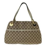 Pre-owned Canvas gucci-bags Gucci Vintage , Beige , Dames