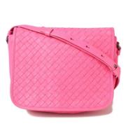 Pre-owned Leather shoulder-bags Bottega Veneta Vintage , Pink , Dames