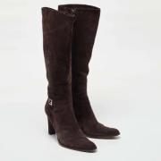 Pre-owned Suede boots Fendi Vintage , Brown , Dames