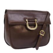 Pre-owned Leather shoulder-bags Salvatore Ferragamo Pre-owned , Brown ...