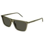 Stijlvolle Leren Schoudertas Saint Laurent , Green , Unisex