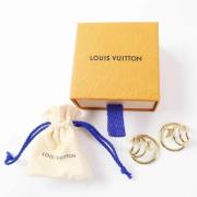 Pre-owned Metal earrings Louis Vuitton Vintage , Yellow , Dames