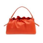 Oranje Leren Crossbody Handtas Orciani , Orange , Dames