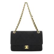 Pre-owned Cotton chanel-bags Chanel Vintage , Black , Dames