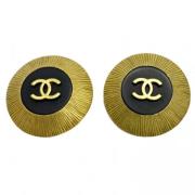 Pre-owned Metal chanel-jewelry Chanel Vintage , Yellow , Dames