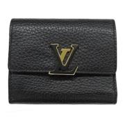 Pre-owned Leather wallets Louis Vuitton Vintage , Black , Dames